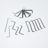 practical locksmith tool 6 pieces / kit replacement turning tool / double head tension wrench tool