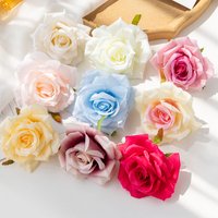 5/10pcs Artificial Flower Silk Rose Wedding Wreath Arch Home Room Decoration Bouquet Diy Gift Prop Scrapbook Yard Accessory Wall