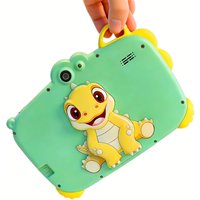 New 7 Inch Dinosaur Case Cartoon Pattern Kids Tablet Quad Core 4GB+64GB ROM Android Learning Education Games Children's Tablets