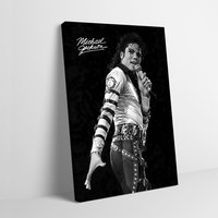 Michael Jackson Performing Poster Customizable Printed Canvas Painting Wall Art Gift for Interior Decoration Wand Deko Pictures