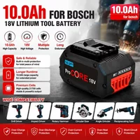Für Bosch ProCORE 18V Akku-Werkzeug, 10,0 Ah 21700 wiederaufladbarer Lithium-Ionen-Akku, Ersatz für BAT609 BAT618 GBA18V8, geeignet für Akku-Handbohrmaschine, Schlagbohrmaschine