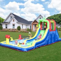 Bounce House Inflatable White Slide Pool Jumper Large Bouncy Castle Wedding Decorations for Kids and Adult