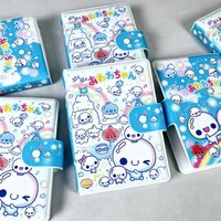 Retro Japanese A7 Bubble Release Notebook Ins Diy Simple Storage Retro Handbook Shell Sticker Decoration Cute Storage Book Shell