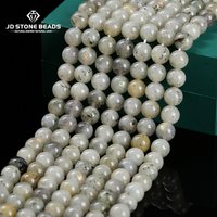 Natural White Spectrolite Stone Labradorite Beads 4 6 8 10mm Loose Spacer For Jewelry Making Diy Necklace Bracelet Accessory