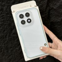 For XiaoMi 17 Case Transparent Frame 2-in-1 Large Hole Soft Shell Anti-drop Cover For Xiaomi17 Shockproof Bumper Funda