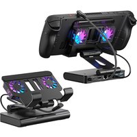 Docking Station for ROG Ally X for Steam Deck, for MSI Claw, for LEGION Go with Dual Fans 4K 144Hz HDMI 2.1 100W PD USB 3.2
