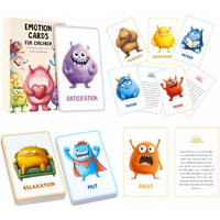 "Emotional Monster" card game, self-regulation emotion cards, suitable for classroom/party learning, etc. A perfect gift