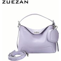 Roomy Hobos with Coins Bag, 100% Natural Cow's Skin Handbag, Women Genuine Leather Shoulder Bag, Female Cross body Bag,D553