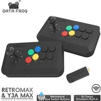 DATA FROG Y3A Max Wireless Arcade Fight Stick Controller for PC/TV Box/Android - Multi-System Fighting Game Joystick