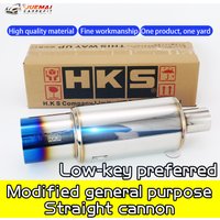 Automotive exhaust pipe modification HKS inclined out install muffler tip General purpose stainless steel imported tailpipe