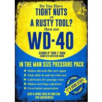 Vintage Retro WD40 Spray Garage Tools Mechanic Motor Garden Man Cave Metal Sign