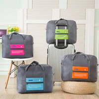 New foldable waterproof travel luggage bag, large capacity luggage storage bag, boarding luggage travel handbag, suitable for bu