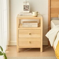 Wood Cabinets Bedside Table Bedroom Mobile Living Room Drawers Luxury Storage Nightstand Organizer Mesa De Noche Home Furniture
