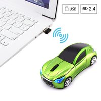 Wireless Computer Car Shape Mouse Mini 3D Ergonomic PC Mause Optical USB Kids Gift LED Gaming Auto Mice For Laptop Computer Mac