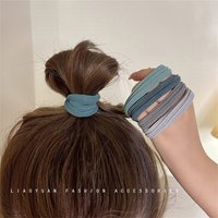 10pcs/Bag Women High Elastic Seamless Hair Rope Durable Girls No Crease Ponytail Holder Rubber Band Hair Accessories