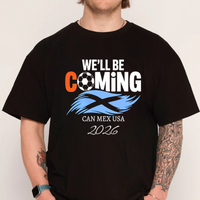 Vintage Scottish Football T-Shirt Celebration 2026 Scotland Flag Soccer Graphic Tshirt Cotton Short Sleeve Mens Tee