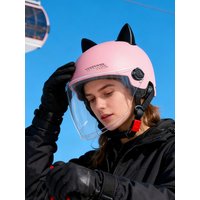 AliExpress NONE Motorcycle Open Face Helmet For Men And Women Sun Visor Face Shield Top Lightweight Electric Scooter Bike Riding Accessories
