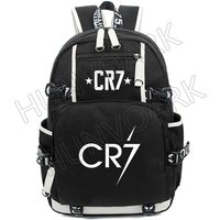Football Superstar CR7 Backpack USB Backpack Bag Travel Laptop School Bags Black Men Student School Package Mochilas Gift