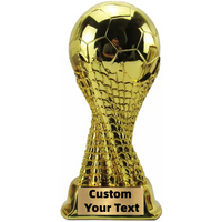 Customizable Golden Ball Trophy Soccer Match Souvenir Best Player Award 20cm 24cm 28cm for School Sports Meeting Football Match