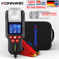 2026 KONNWEI KW700 12V/24V Auto- und LKW-Batterietester mit integrierter Druckfunktion, Batterieanalysator, Start- und Ladetest 10-2000CCA, kostenloser Versand