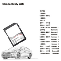 A45U Connect 3 V7 SD EU Map Update for Car Juke Note Leaf Germany Spain Tracking Card