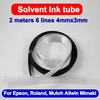 2M 6 lines 4x3mm 3x2mm Solvent UV ink tube for Roland Mutoh Epson XP600 DX5 4720 I3200 TX800 DTF Sublimation ink Hose Pipe