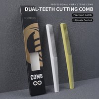 1/2/5PCS Set Hair Comb Barber Anti Static Double Tooth Hair Cutting Comb Men Fading Combs Salon Heat Resistant Hairdressing Comb