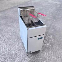 Two Baskets Free Standing Fried Chicken Fryer Machine Oil Fryer Fried Chicken Machine for Restaurant Kitchen Equipment
