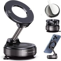 2026 new Magnetic Suction Cup Phone Mount for Magsafe 360° Adjustable Magnetic Car Phone Holder Pocket Size Foldable Car Mount