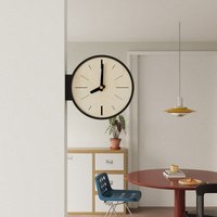 Creative Simplicity Wall Clock Living Room New Retro Clock Corner Double-sided Artistic Corner Home Decoration