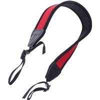 Skidproof neoprene red neck strap for dslr camera binocular nikon canon fuji