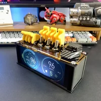 Retro USB Strip Original Switches Usb Block Hub Docking Station Hub Extender With Ambient RGB Lights Switches Desktop Decoration