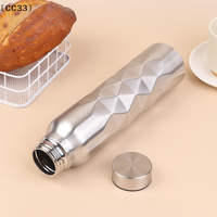 1000ML Large Capacity Single-Wall Stainless Steel Water Bottle Leak-Proof Sport Flask For Fitness Gym Camping〔CC33〕