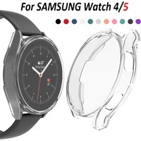 Case+Glass for Samsung Galaxy Watch 4 40mm 44mm TPU Screen Protector+Bumper for Samsung Galaxy Watch5 40mm 44mm Protective Cover