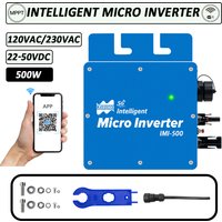 500W Solar Inverter On Grid Tie 22-50VDC Solar Panel Input Pure Sine Wave With WiFi Function IP65 Easy Install For Home Grid
