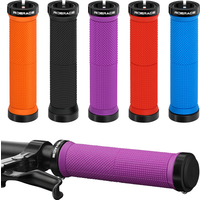 AliExpress riderace Bicycle Grips Bilateral Lock Ergonomic Rubber Non-Slip Shockproof Mountain Bike Handlebar Cover For BMX Cycling Accessories