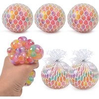 Mesh Ball Stress Relief Toy Multicolor Pressure Reducing Ball Squeeze Toy Anti Anxiety Fidget Toy For Adults Decompression Toys