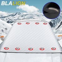 Blalion Auto Windschutz scheibe Spiegel reflektierende Bar Abdeckung magnetische Winter Eis Schnee Sonnenschutz Schutz Staub Frostschutz Aluminium folie