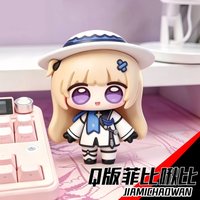 New Arrival Wuthering Waves Phoebe Chibi Figure, Cute Q Version Girl Model, Cartethyia Cantarella Character Pvc Desktop Ornament