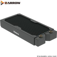 Barrow 120mm x2 40MM Thickness Copper Radiator 240MM Suitable 12CM Series Computer Dual 120mm Fan Heatsink,Dabel-40a 240