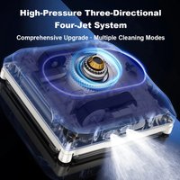 2026Robot Window Cleaner Liectroux S11 Water Spraying Ultrathin Window Cleaning Robot, Auto Electric Glass Washer, Strong Vacuum