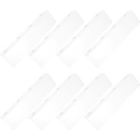 8Pcs Clear Acrylic Shelf Dividers Adjustable Closet Organizers Clothes Towels Shoes Books Kitchen Supplies 25Cm