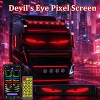 LED Eye Sign Truck Scrolling Advertising Remote Control Light DIY Programmable Flexible LED Display for Car Truck Accessories