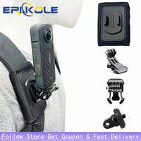 For Insta360 x5 Backpack Strap Bag Clip for SJCAM AKASO Shoulder Belt Mount for Gopro Hero 13 12 11 10 9 Action Camera Accessory
