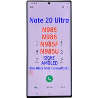 AMOLED For Samsung Galaxy Note 20 Ultra With Defect Screen LCD, Suitable N20U 5G N985 N986 N985F LCD Models. Replace Components