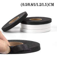 Black and White One Side Bonded Fabric Lining Ironing Clothes Hem Tape Mesh Lining DIY Sewing Accessories