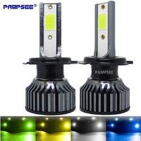 72W 16000LM Car Headlight H4 H7 H1 LED H8 H9 H11 12000K 6000K 6500K lemon green Auto fog Light H3 9005 HB3 9006 12V LED Bulb F2C
