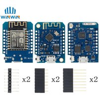 ESP8266 ESP-12 ESP-12F CH340G CH340 V2 USB WeMos D1 Mini PRO V3.0.0 WIFI Development Board NodeMCU Lua IOT Board 3.3V With Pins
