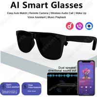 2026 Smart Glasses AI Voice Intelligent Bluetooth Call Music Playback Glasses Touch Headset UV Protection Sunglasses Man Women