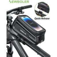 AliExpress NEWBOLER Bicycle Phone Bag Waterproof Bike Bag 2L EVA Hard Shell Bike Phone Bag For Cycling Touchscreen Front Frame for Road